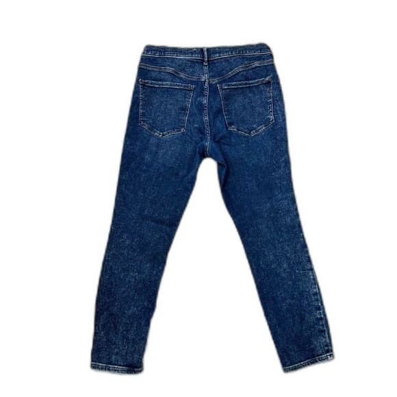 Y2K Express Button Fly Stretch Denim Jeans – Medium Wash, Slim Fit, High Rise - Picture 2 of 5